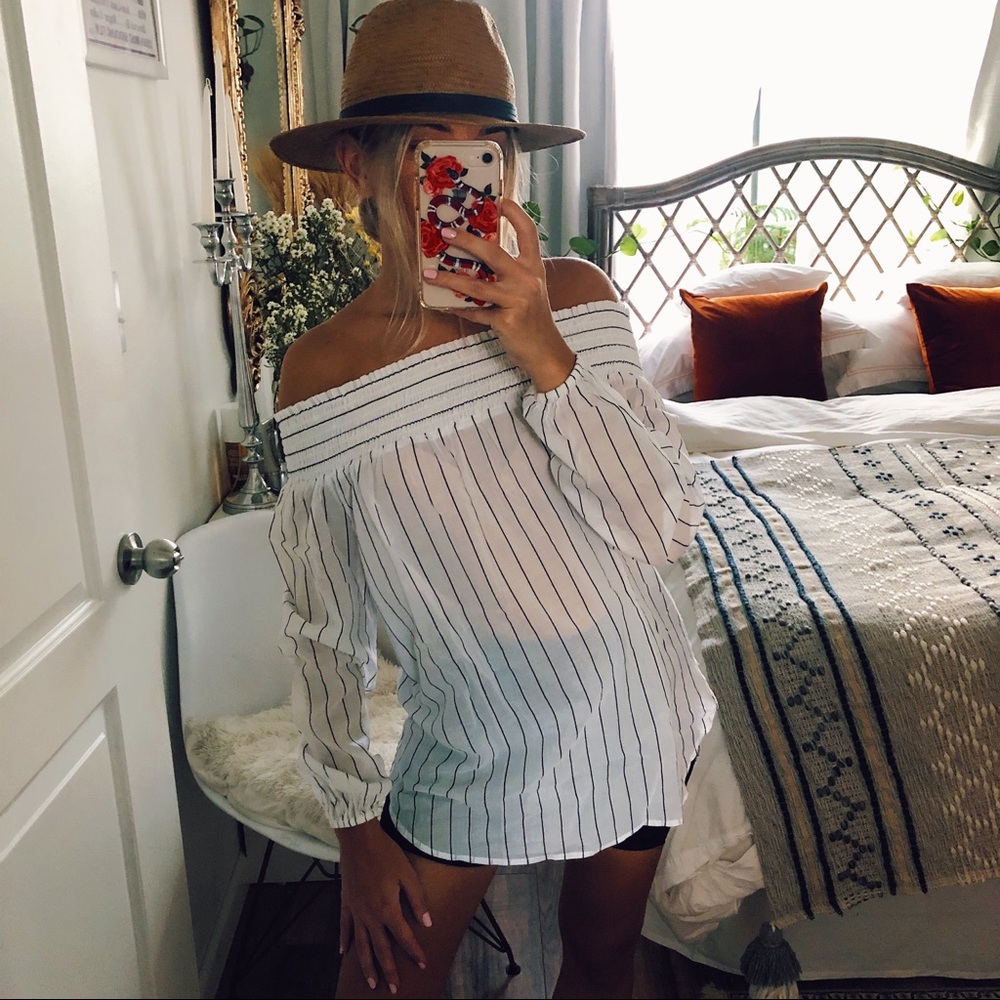 Michael Kors Off The Shoulder Blouse